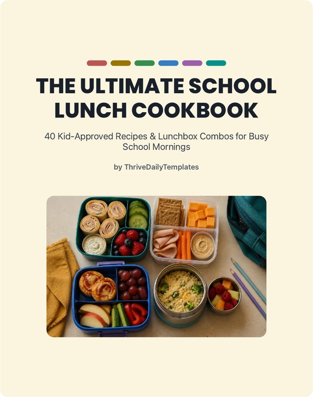 The Ultimate School Lunch Cookbook cover